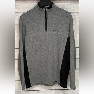 Columbia Omni-Shield Schuss Men's Size Small Gray Half Zip Pullover Sweatshirt